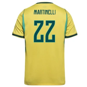 Maglia Calcio Brasile Gabriel Martinelli #22 Mondiali 2026 Prima Uomo