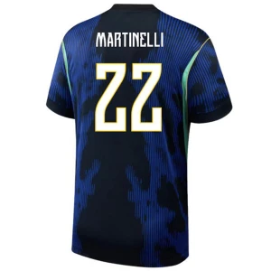 Maglia Calcio Brasile Gabriel Martinelli #22 Mondiali 2026 Trasferta Uomo