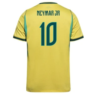 Maglia Calcio Brasile Neymar Jr #10 Mondiali 2026 Prima Uomo