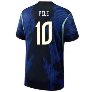 Maglia Calcio Brasile Pele #10 Mondiali 2026 Trasferta Uomo