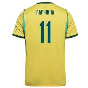 Maglia Calcio Brasile Raphinha #11 Mondiali 2026 Prima Uomo