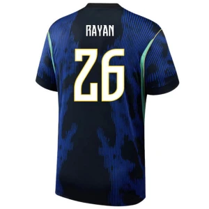 Maglia Calcio Brasile Rayan #26 Mondiali 2026 Trasferta Uomo