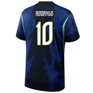 Maglia Calcio Brasile Rodrygo #10 Mondiali 2026 Trasferta Uomo