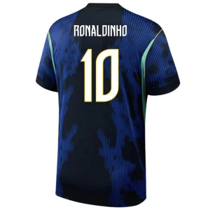 Maglia Calcio Brasile Ronaldinho Gaúcho #10 Mondiali 2026 Trasferta Uomo
