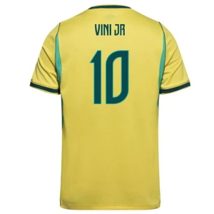 Maglia Calcio Brasile Vini Jr #10 Mondiali 2026 Prima Uomo