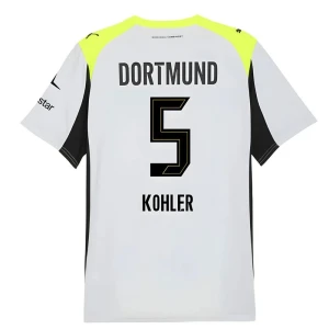 Maglia Calcio BVB Borussia Dortmund 2025-26 Kohler #5 Trasferta Uomo