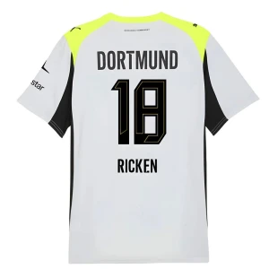 Maglia Calcio BVB Borussia Dortmund 2025-26 Ricken #18 Trasferta Uomo
