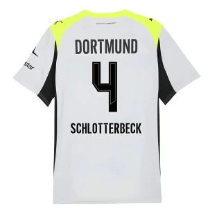 Maglia Calcio BVB Borussia Dortmund 2025-26 Schlotterbeck #4 Trasferta Uomo