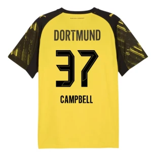 Maglia Calcio BVB Borussia Dortmund Campbell #37 2025-26 Prima Uomo