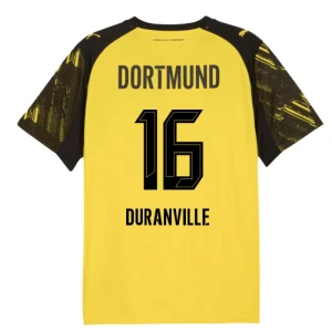 Maglia Calcio BVB Borussia Dortmund Duranville #16 2025-26 Prima Uomo