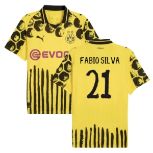 Maglia Calcio BVB Borussia Dortmund Fabio Silva #21 2025-26 CWC Evonik Prima Uomo