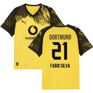 Maglia Calcio BVB Borussia Dortmund Fabio Silva #21 2025-26 Prima Uomo