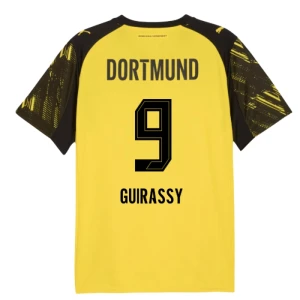 Maglia Calcio BVB Borussia Dortmund Guirassy #9 2025-26 Prima Uomo
