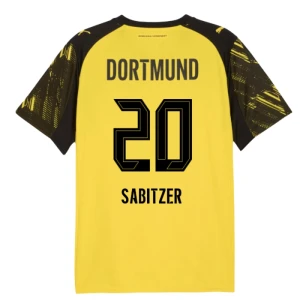 Maglia Calcio BVB Borussia Dortmund Sabitzer #20 2025-26 Prima Uomo