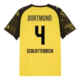 Maglia Calcio BVB Borussia Dortmund Schlotterbeck #4 2025-26 Prima Uomo
