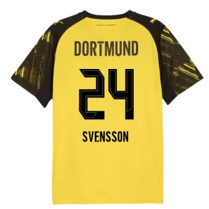 Maglia Calcio BVB Borussia Dortmund Svensson #24 2025-26 Prima Uomo