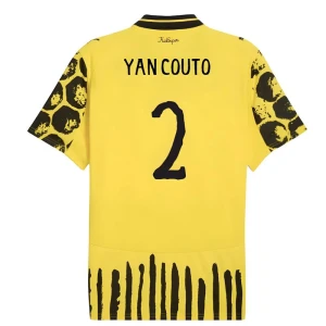 Maglia Calcio BVB Borussia Dortmund Yan Couto #2 2025-26 CWC Evonik Prima Uomo