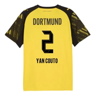 Maglia Calcio BVB Borussia Dortmund Yan Couto #2 2025-26 Prima Uomo