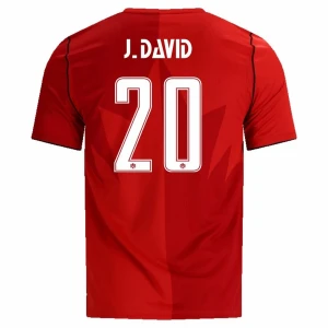 Maglia Calcio Canada J. David #20 Mondiali 2026 Prima Uomo