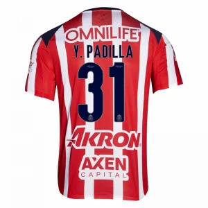Maglia Calcio CD Guadalajara Y. Padilla #31 2025-26 Prima Uomo