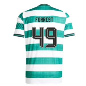 Maglia Calcio Celtic FC Forrest #49 2025-26 Prima Uomo
