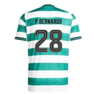 Maglia Calcio Celtic FC P. Bernardo #28 2025-26 Prima Uomo