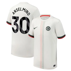 Maglia Calcio Chelsea FC 2025-26 Anselmino #30 Trasferta Uomo