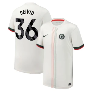 Maglia Calcio Chelsea FC 2025-26 Deivid #36 Trasferta Uomo