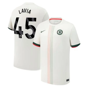 Maglia Calcio Chelsea FC 2025-26 Lavia #45 Trasferta Uomo