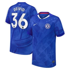 Maglia Calcio Chelsea FC Deivid #36 2025-26 Prima Uomo