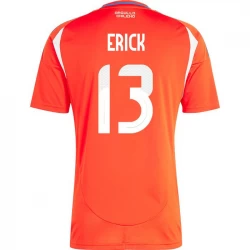 Maglia Calcio Chile Erick #13 Copa America 2024 Prima Uomo
