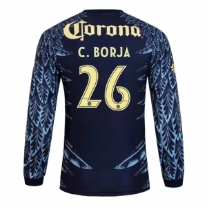 Maglia Calcio Club América 2025-26 C.BORJA #26 Trasferta Uomo Manica Lunga