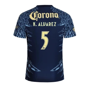 Maglia Calcio Club América 2025-26 K. ALVAREZ #5 Trasferta Uomo