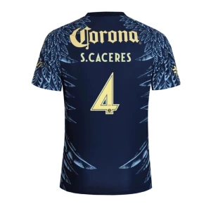 Maglia Calcio Club América 2025-26 S. CACERES #4 Trasferta Uomo