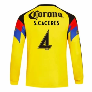 Maglia Calcio Club América S. CACERES #4 2025-26 Prima Uomo Manica Lunga