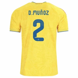 Maglia Calcio Colombia D. Munoz #2 Mondiali 2026 Prima Uomo