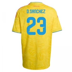 Maglia Calcio Colombia D. Sanchez #23 Mondiali 2026 Prima Uomo