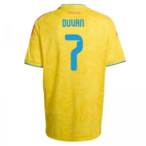 Maglia Calcio Colombia Duvan #7 Mondiali 2026 Prima Uomo