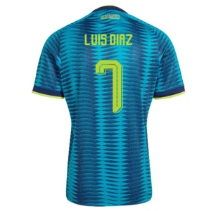 Maglia Calcio Colombia Luis Diaz #7 Mondiali 2026 Trasferta Uomo