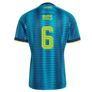 Maglia Calcio Colombia Rios #6 Mondiali 2026 Trasferta Uomo