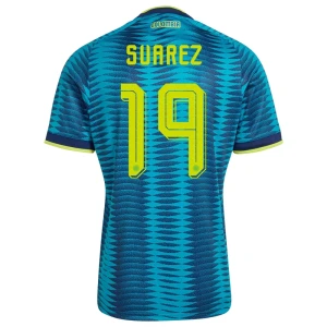 Maglia Calcio Colombia Suarez #19 Mondiali 2026 Trasferta Uomo