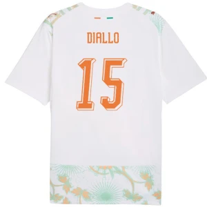 Maglia Calcio Costa d'Avorio Diallo #15 Mondiali 2026 Trasferta Uomo