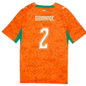 Maglia Calcio Costa d'Avorio Diomande #2 Mondiali 2026 Prima Uomo
