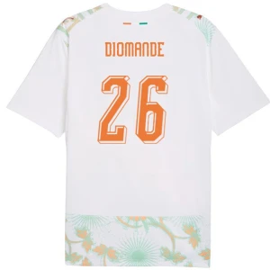 Maglia Calcio Costa d'Avorio Diomande #26 Mondiali 2026 Trasferta Uomo