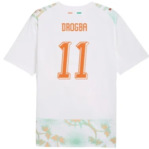Maglia Calcio Costa d'Avorio Drogba #11 Mondiali 2026 Trasferta Uomo