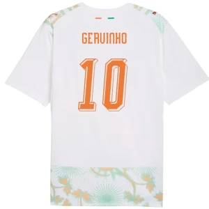 Maglia Calcio Costa d'Avorio Gervinho #10 Mondiali 2026 Trasferta Uomo