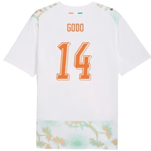 Maglia Calcio Costa d'Avorio Godo #14 Mondiali 2026 Trasferta Uomo