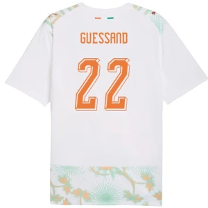 Maglia Calcio Costa d'Avorio Guessand #22 Mondiali 2026 Trasferta Uomo