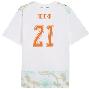 Maglia Calcio Costa d'Avorio Ndicka #21 Mondiali 2026 Trasferta Uomo