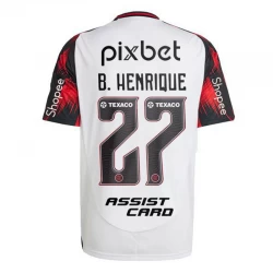 Maglia Calcio CR Flamengo 2025-26 Sponsor B. Henrique #27 Trasferta Uomo